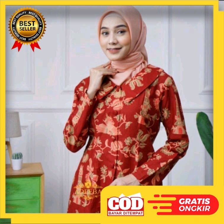 Baju batik DWP dharma wanita persatuan terbaru full furing batik Dharmawanita terbaru seragam batik 