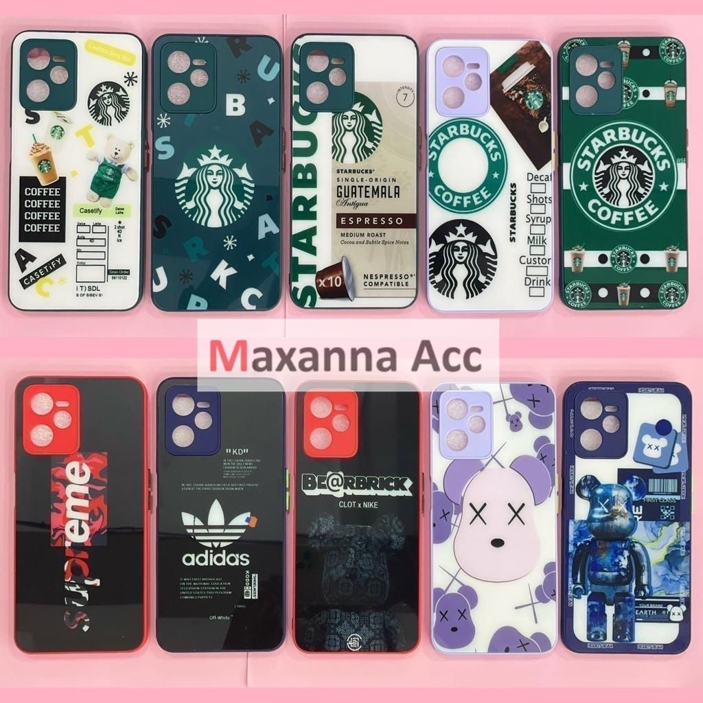 [MAXANNA] [ Realme 8 / 8 5G / 8 Pro ] Case Corak Kaca Abstrak + Casing Pelindung Kamera