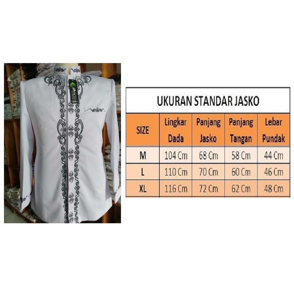 Jasko Bordir Motif J12 Jasko Tasik Jasko Putih Jasko Navy Jasko Hitam