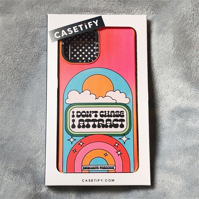 CASETify X Sun Cloud Rainbow Orange Case Silicone Inspired Sugar Color Design IPhone 13 Pro Max 12 P