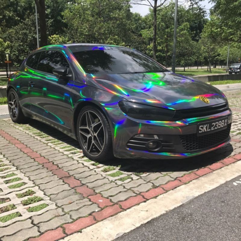 Skotlet Hologram Pelangi / Stiker SkotletHologram Hitam