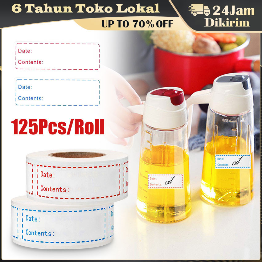 

1/5Roll Stiker Tanggal Kadaluwarsa Waterproof / Stiker Expired Date / Stiker Label Produk Food Storage Label