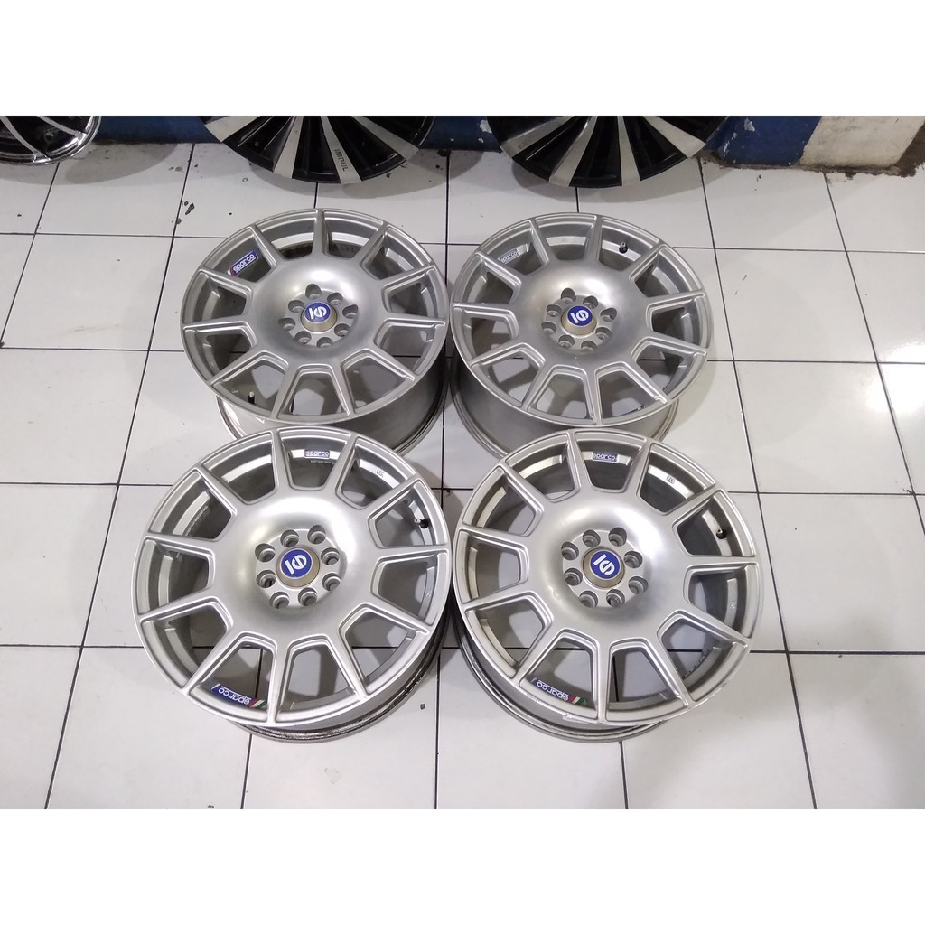 credit velg seken rally sparco ring 17x75 pcd 4x100 4x114 seken murah