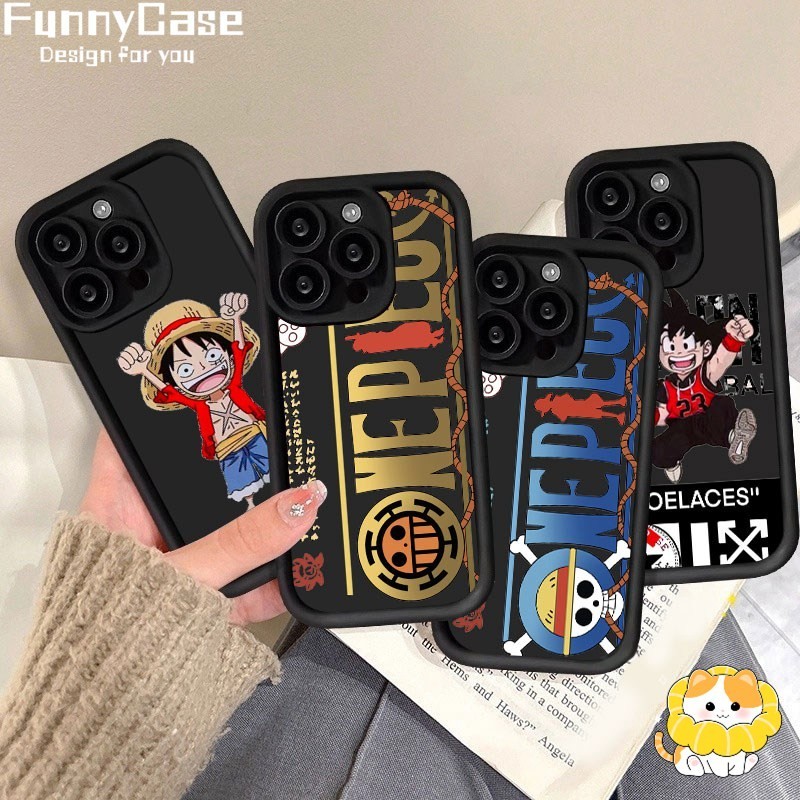 Funny Kasus Untuk  Infinix Smart 8Pro 7 6 5 Hot 30i 30 Play Note 30 Note12 G96 Tecno Spark 20 20C 10 10C Go 2023 2024 Hot 20 11 10 9 Play Casing One Piece Anime Kasus Phone Case Soft Shockproof Cover