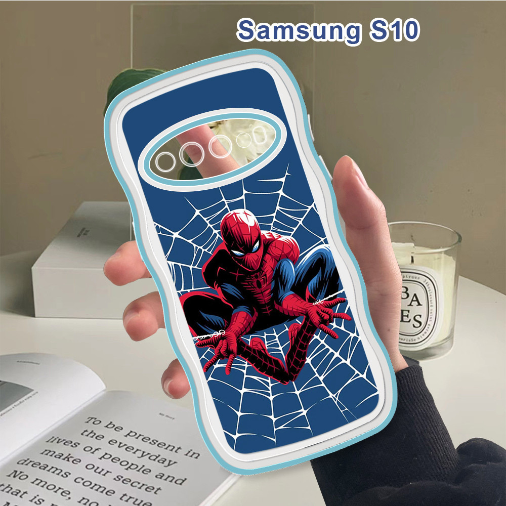 Casing Samsung Galaxy S10 S9 S8 Plus Soft Case Marvel Spiderman Shockproof Phone Cover Silicone Soft