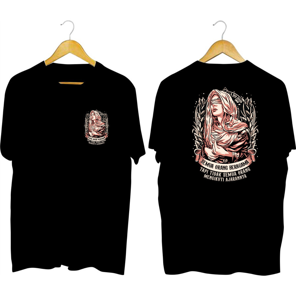 kaos pria kaos semua orang beragama pakaian pria baju distro