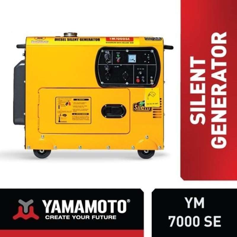 Genset Silent 5000Watt YAMAMOTO Diesel YM 7000 SE Generator Silent 5kw