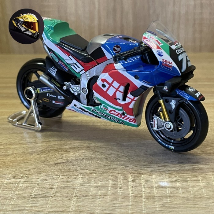 Diecast miniatur motoGP alex marquez skala 1/18