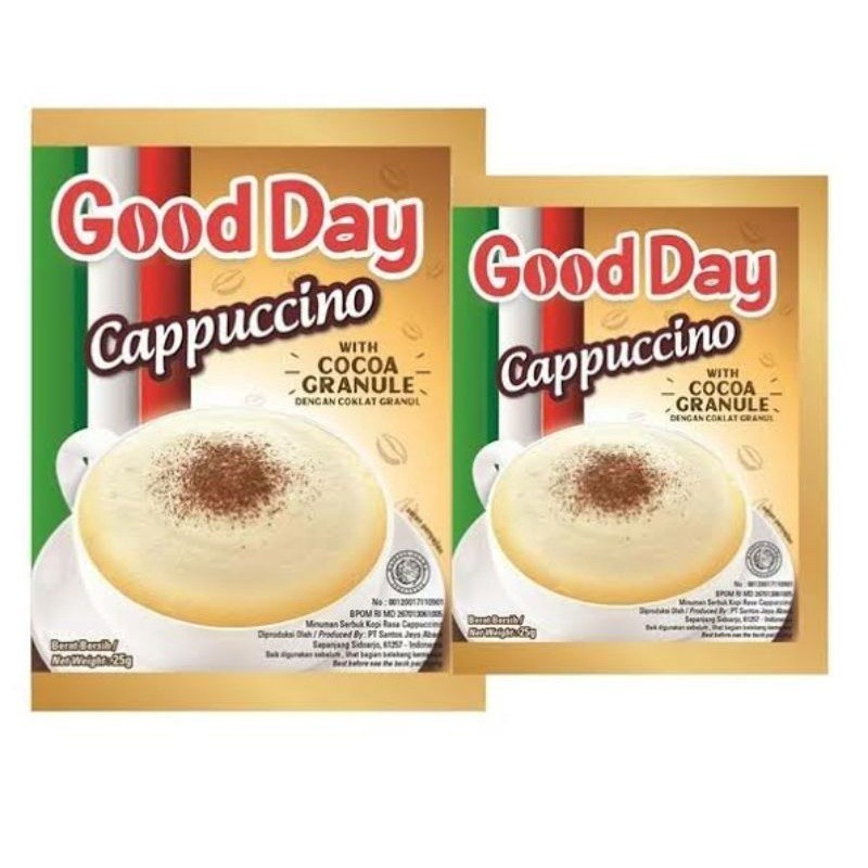 

BNS - GOOD DAY CAPPUCINO RENCENG ISI 10 SACHET| KOPI INSTAN - ARM
