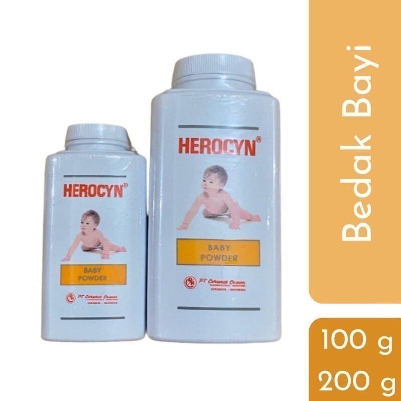 Herocyn Baby Powder 200g / 100g / Bedak Bayi Herocyn / Tanjung_Pharma