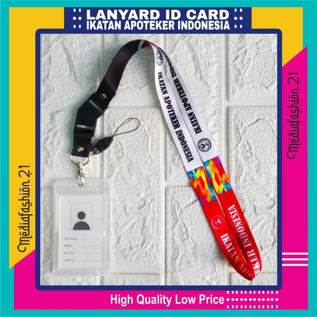 

LANYARD TALI GANTUNGAN ID CARD IKATAN APOTEKER INDONESIA (IAI) FREE STRAP HP/FLASHDISK