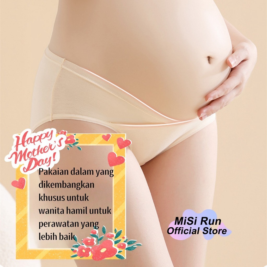 Celana dalam bersalin Celana Dalam Hamil Seamless CD Celana Dalam Wanita Bentuk V(COD)