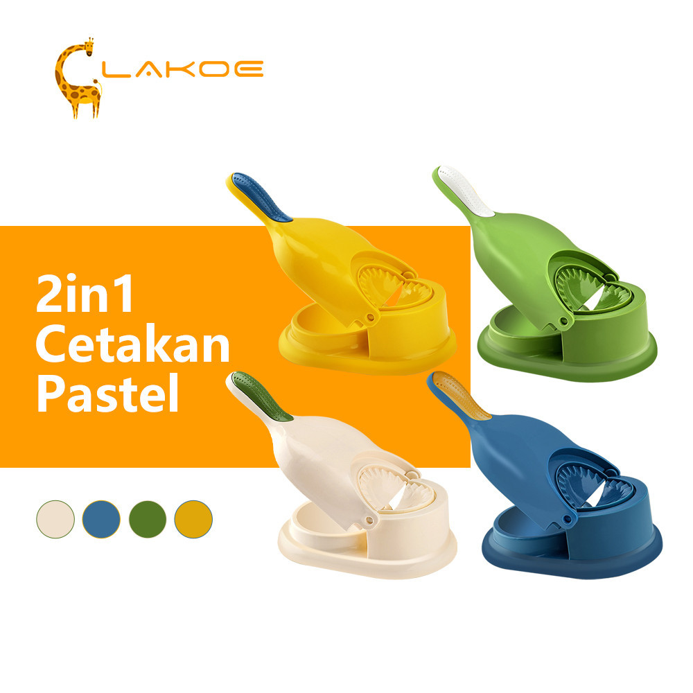 LAKOEOFFICIALMALL Cetakan Pastel 2in1 Alat Pembuat Kulit Pastel Cetakan Press Adonan Pangsit Multifu