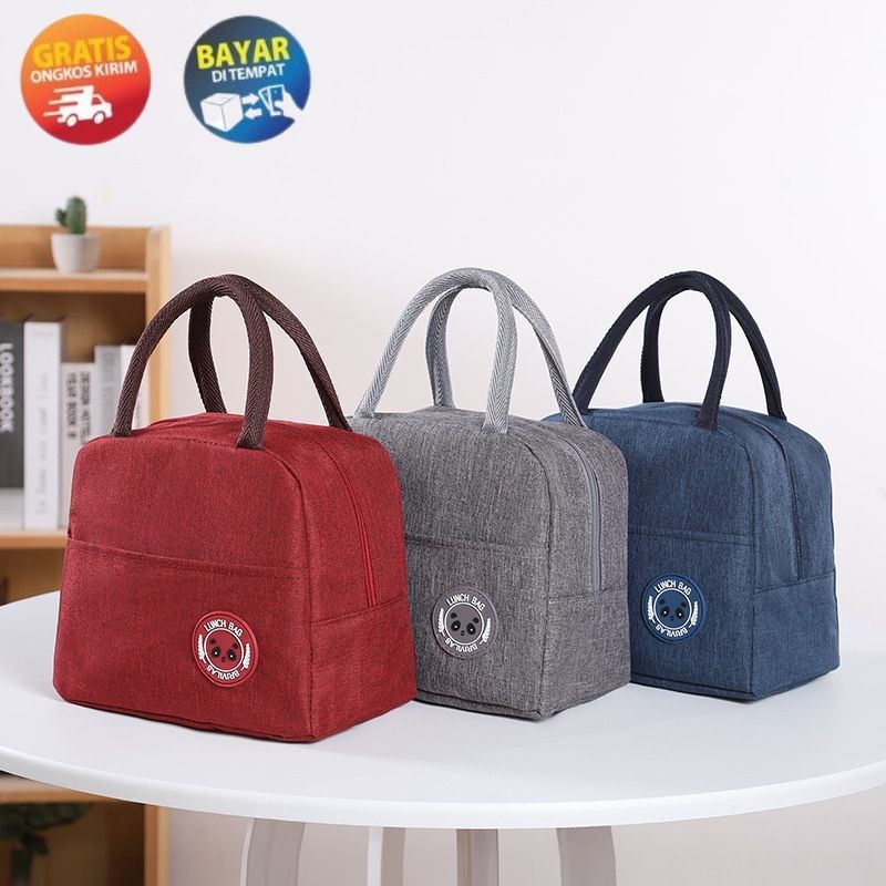 D9104 TAS LUNCHBOX THERMAL  BEKAL MAKANAN ANAK LUNCH BAG TEMPAT BEKAL ANAK TEMPAT PENYIMPANAN MAKANA