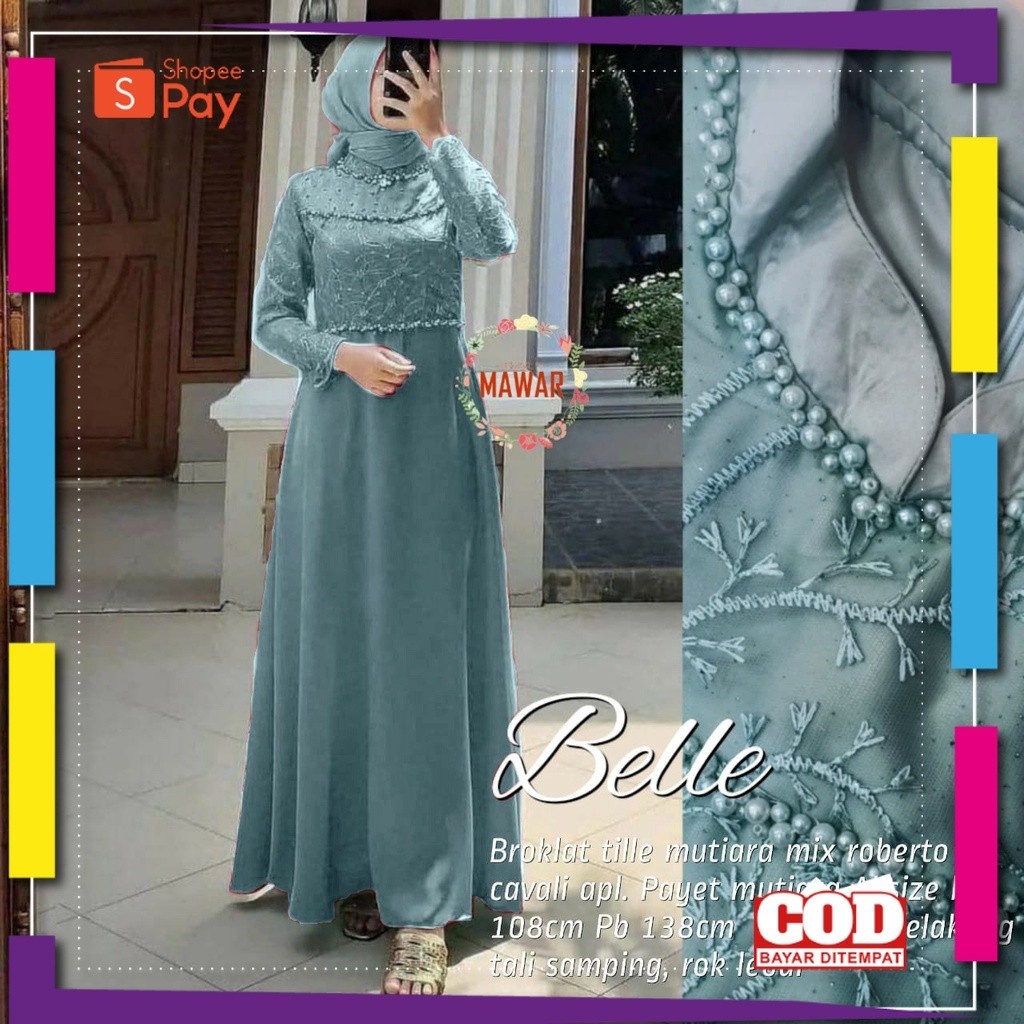 KAIN LEMBUT HALUS ADEM TEBAL / HELEN MAXY SONIA DRESS SIZE STANDAR DAN JUMBO MUTIARA MAXY BRUKAT JUM