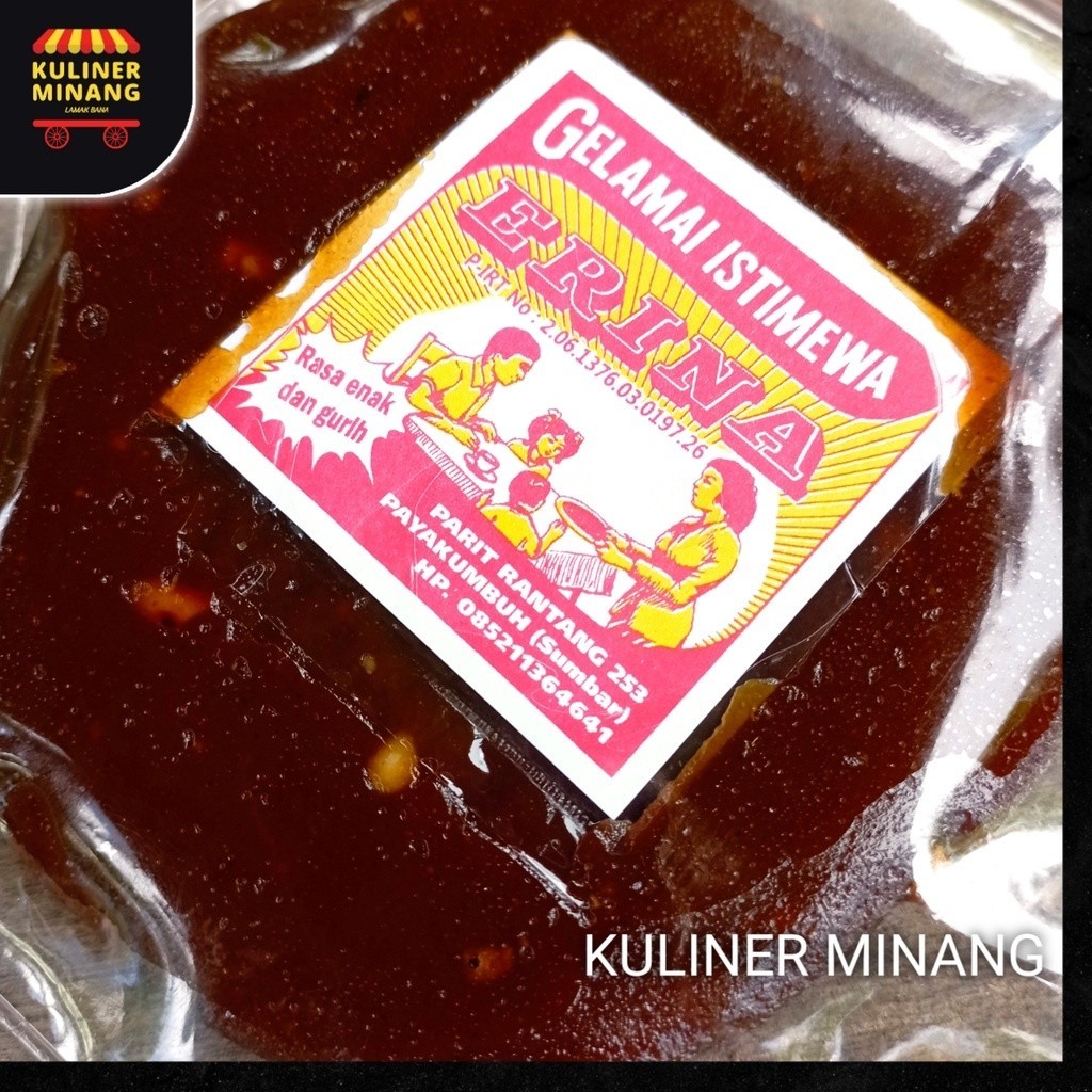 

Gelamai Bulat Erina Cemilan Khas Kuliner Minang