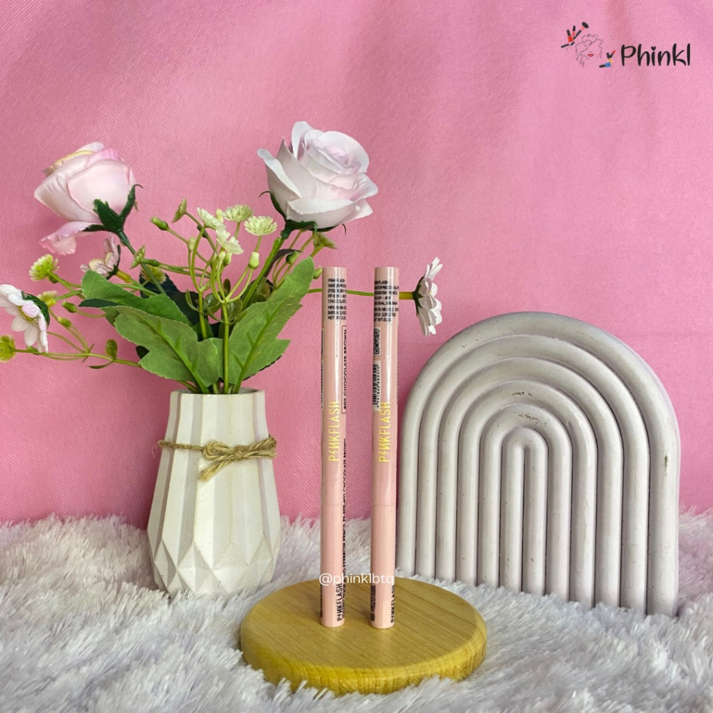 `ღ´CANTIKA`ღ´ Pinkflash Eyebrow Matic untuk shading bagus pensil alis waterproof serat