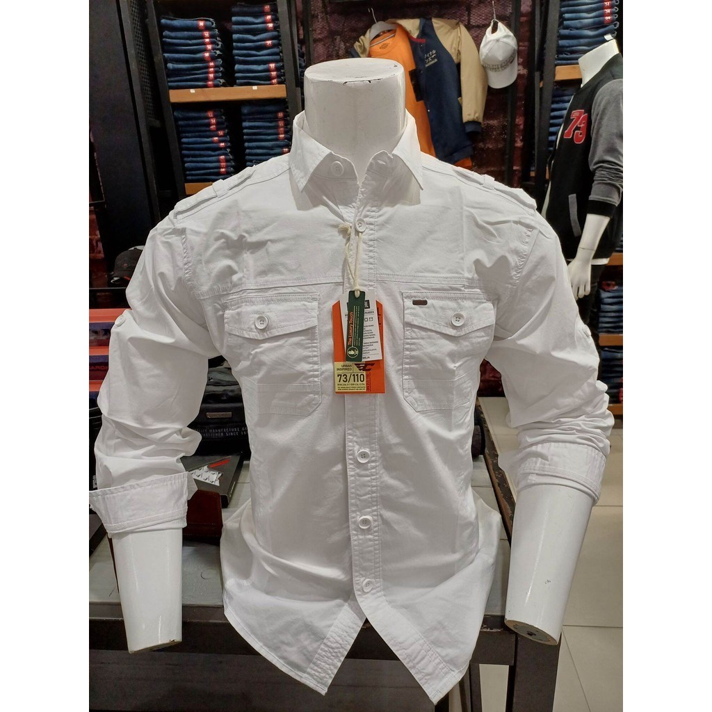 (TERBARU) KEMEJA CARDINAL CASUAL KEMEJA ADVENTURE PUTIH COD