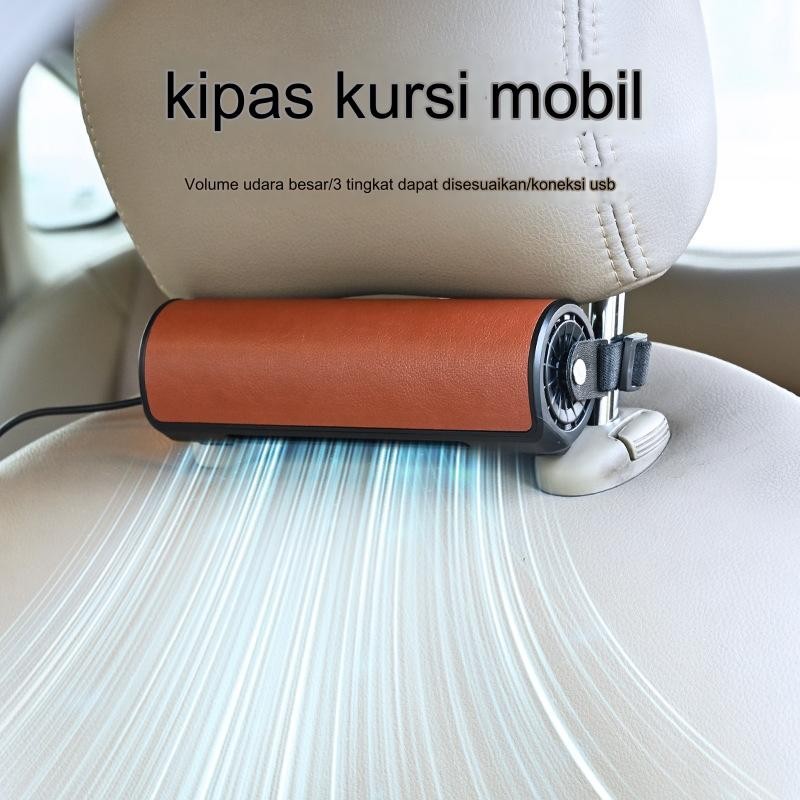 Kipas Kursi Belakang Mobil, Colokan USB Mobil Occipital Bantal Pendingin Mobil Kursi Belakang Kipas 