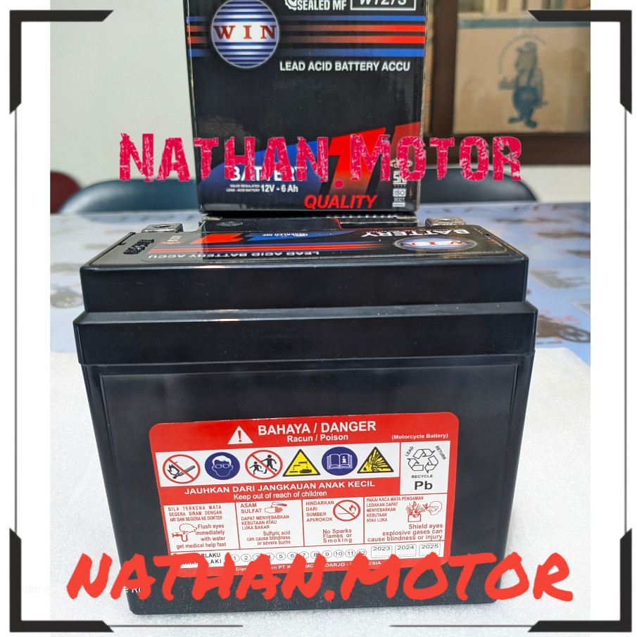 Aki Motor Vario 125 150 2015 2016 2017 / NMAX 155 / Satria FU 150 2005 -2010 | accu battery WTZ - 7S