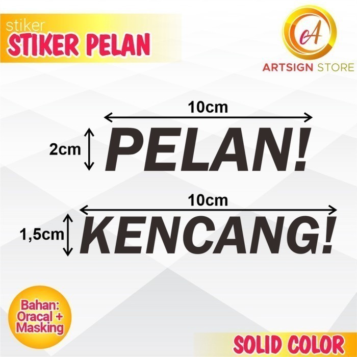 Stiker Copy Pelan / Stiker Pelan / Stiker Text Pelan / Stiker Viral - Kode 10774