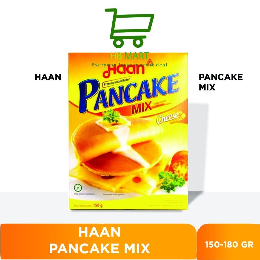 

Haan Pancake Mix Vanilla 180gr / Pancake Mix VANILLA / CHEESE / CHOCO