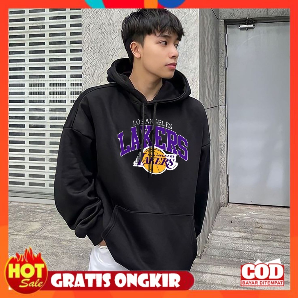[PREMIUM ORIGINAL] Harvional Hoodie Sweater Jemper Basketball La Bahan Fleece Size S - XXL ( Pria & 