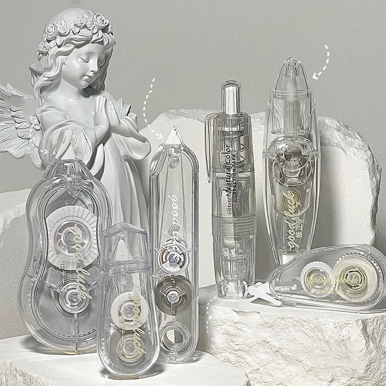 

Correction Tape Students / Pita Koreksi Tidak Mudah Terputus / Lucu Transparan Pita Koreksi Mekanik barang aesthetic