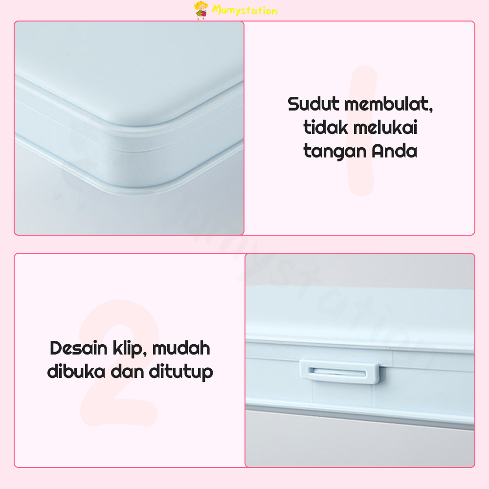 

Mumystation Diy kotak pensil tempat deco cream set Tempat Pensil korea lucu