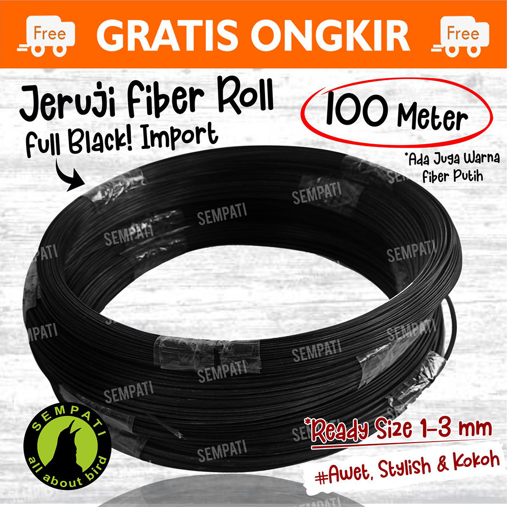 #TERMURAH Ruji Jeruji Fiber Roll Gulung Ruji Sangkar Kandang Burung Murai Lovebird Kenari Kotak Kace