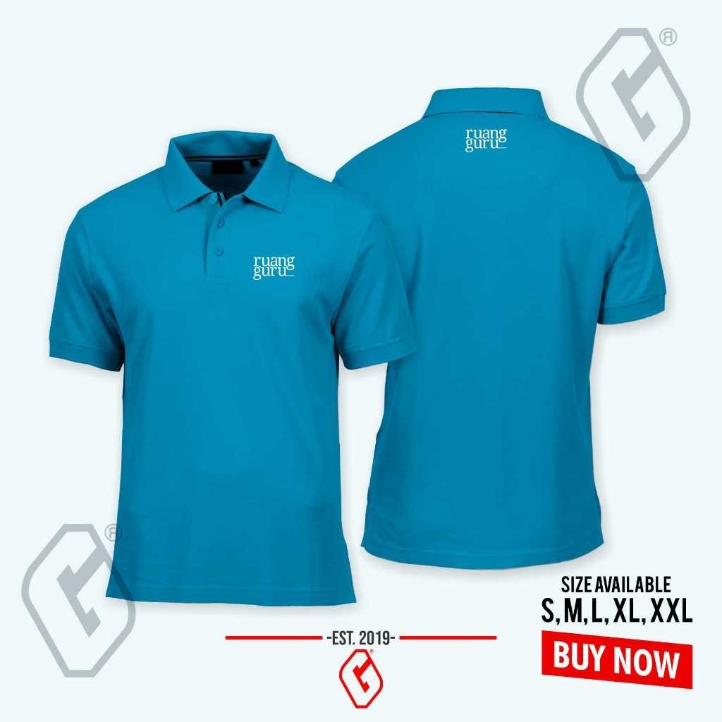 Kaos Polo poloshirt ruang guru / baju kerah ruang guru _Vimelnesha