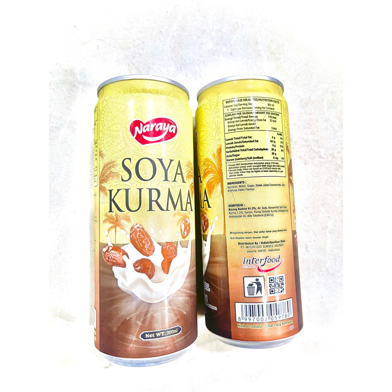 

Minuman Kedelai Susu Kurma Sari Kedelai Soya Date 300ml