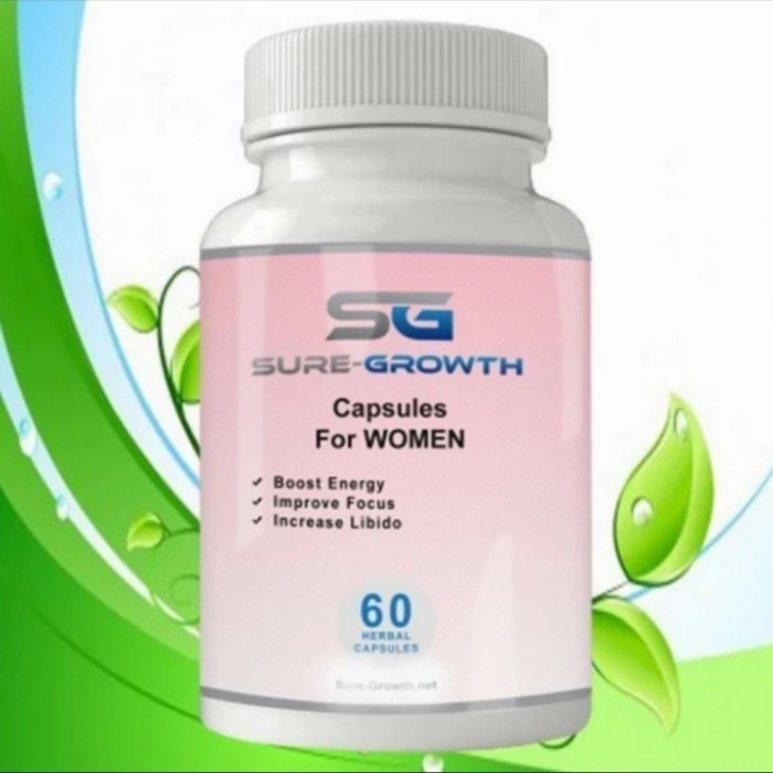 Suplemen Peningkat Gairah Wanita Dewasa Sure Growth Women Original