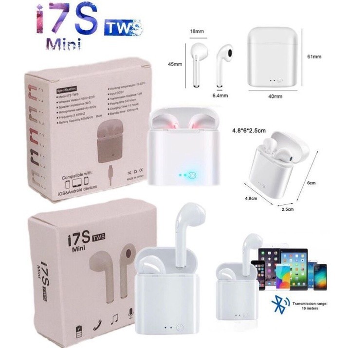 Headset Bluetooth i7s TWS