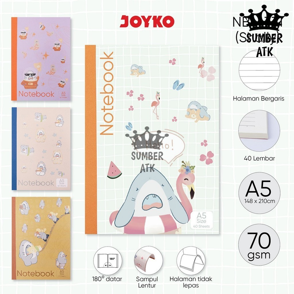 

Buku Tulis Catatan Bergaris Ruled Notebook Joyko NB-731 Shally A5