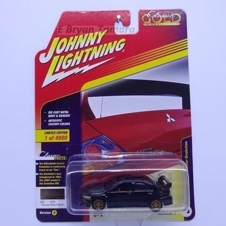 Johnny Lightning 2004 Mitsubishi lancer Evolution  Black