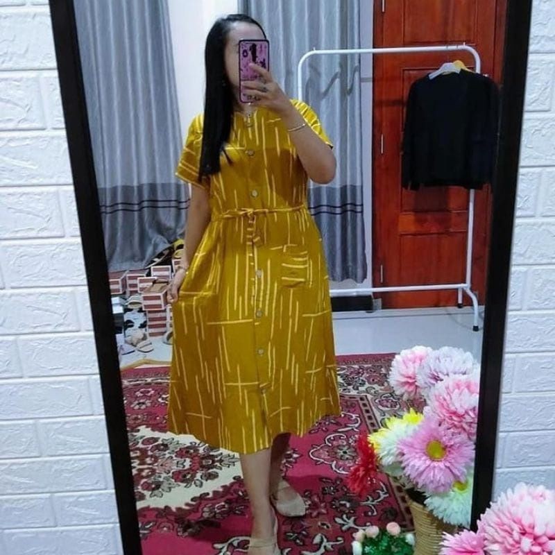 Daster Andin motif pagar kekinian