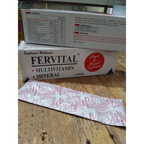Fervital Strip - Untuk membantu memenuhi kebutuhan vitamin dan mineral - ALF06