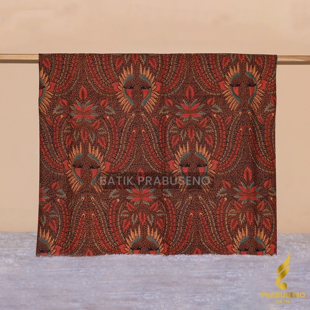 PEKSI MERAK ABANG PRABUSENO Kain Bahan Batik Solo Katun Premium Modern Warna Meteran Print Printing 