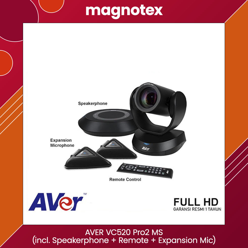 AVER VC520 Pro2 MS (incl. Speakerphone + Remote + Expansion Mic)