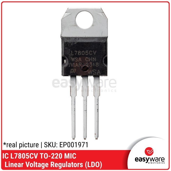 DC27 IC REGULATOR L7805CV 7805 TO-220 TO220 LINEAR VOLTAGE 5V IC