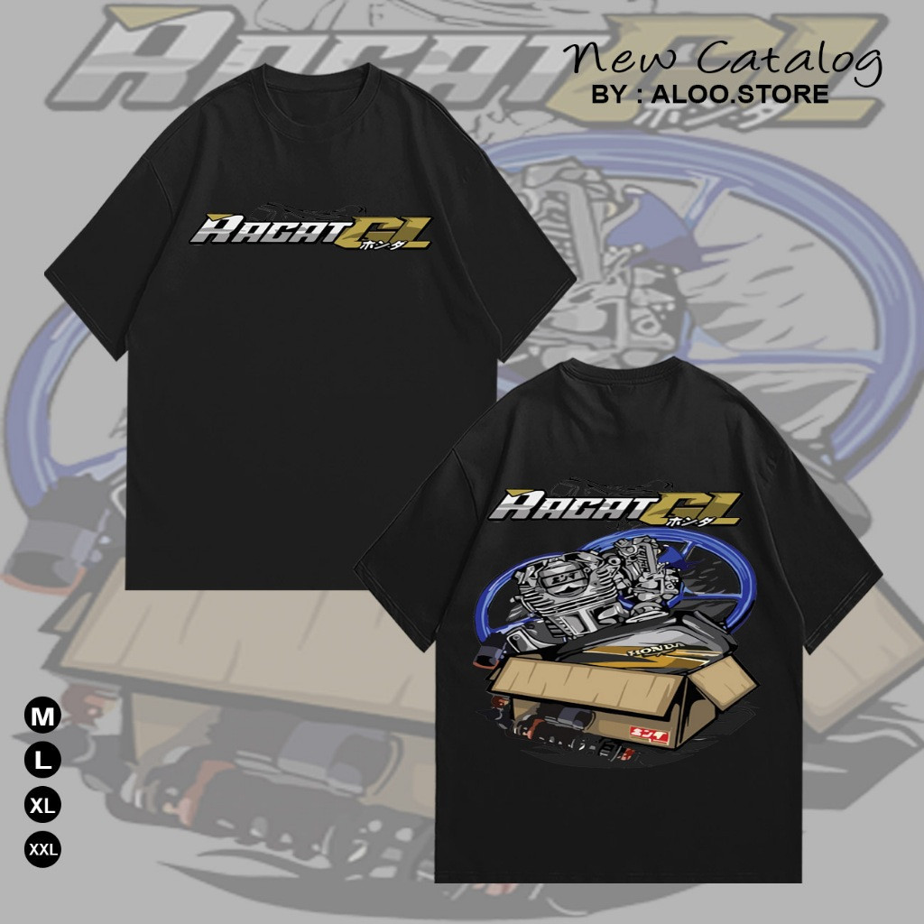 Baju Kaos Atasan Pria Ragat Honda Gank Herex Gl 100 Gl100 Max Pro Distro Original Murah Keren Bahan 