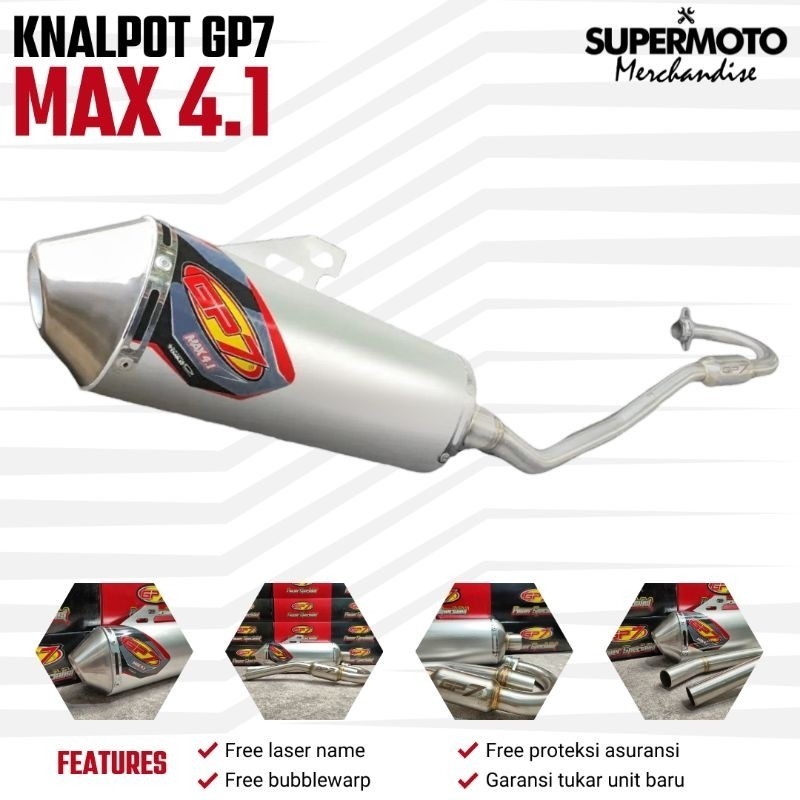 KNALPOT GP7 MAX 4.0 BORE UP & 4.1 STANDARD SERIES