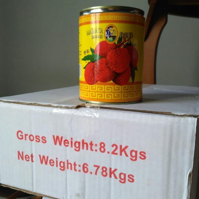 

Lychees buah leci kaleng 565gr x 12 (GROSIR) brand MAMATA
