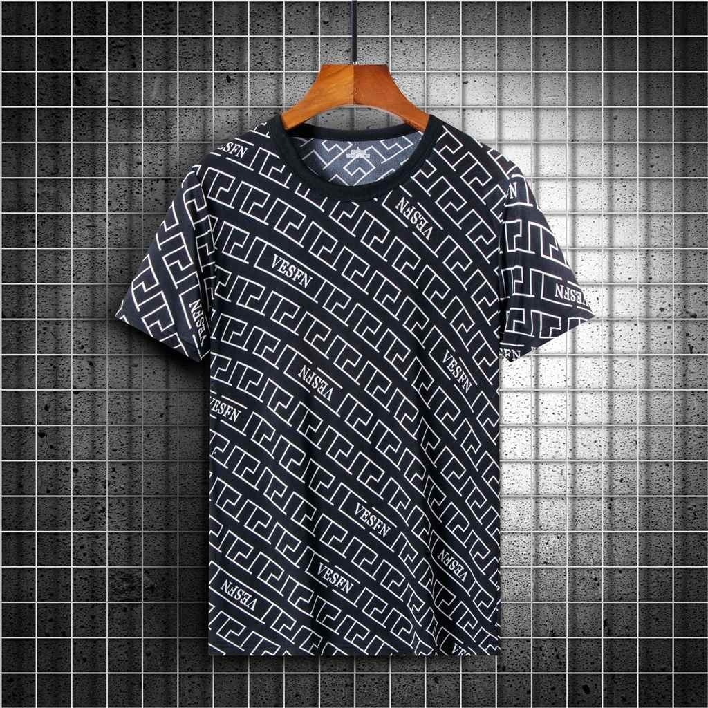 Baju Kaos Cetakan Bernapas Es Sutra Pria Dari Sutra Es