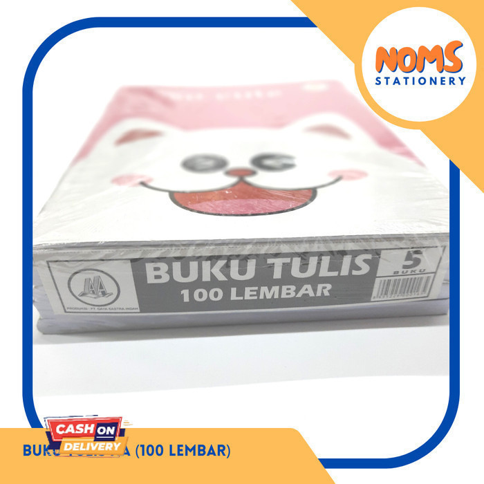 

✨LARIS✨ -Buku Tulis AA Isi 100 Lembar ( Isi 5 buku )