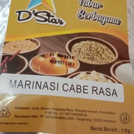 

TD Marinasi Cabe Rasa 1 kg
