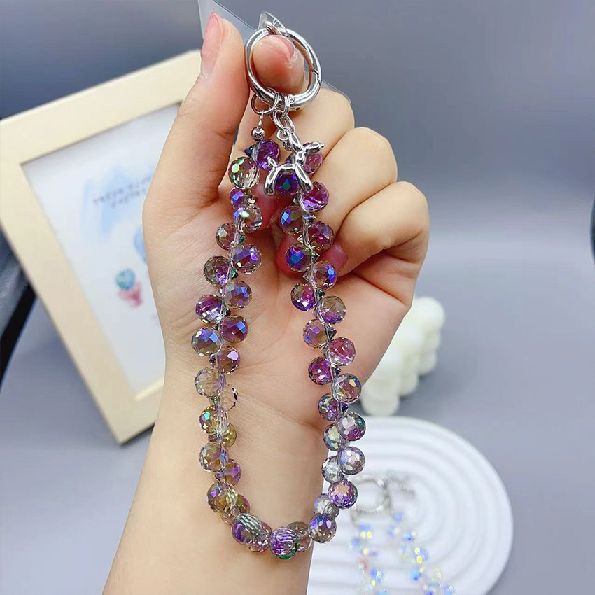 Gelang Hp Gantungan Hp Tali Aesthetic Beads Kristal Phone Charm Strap Gelang Bracelet Chain Hp Korea