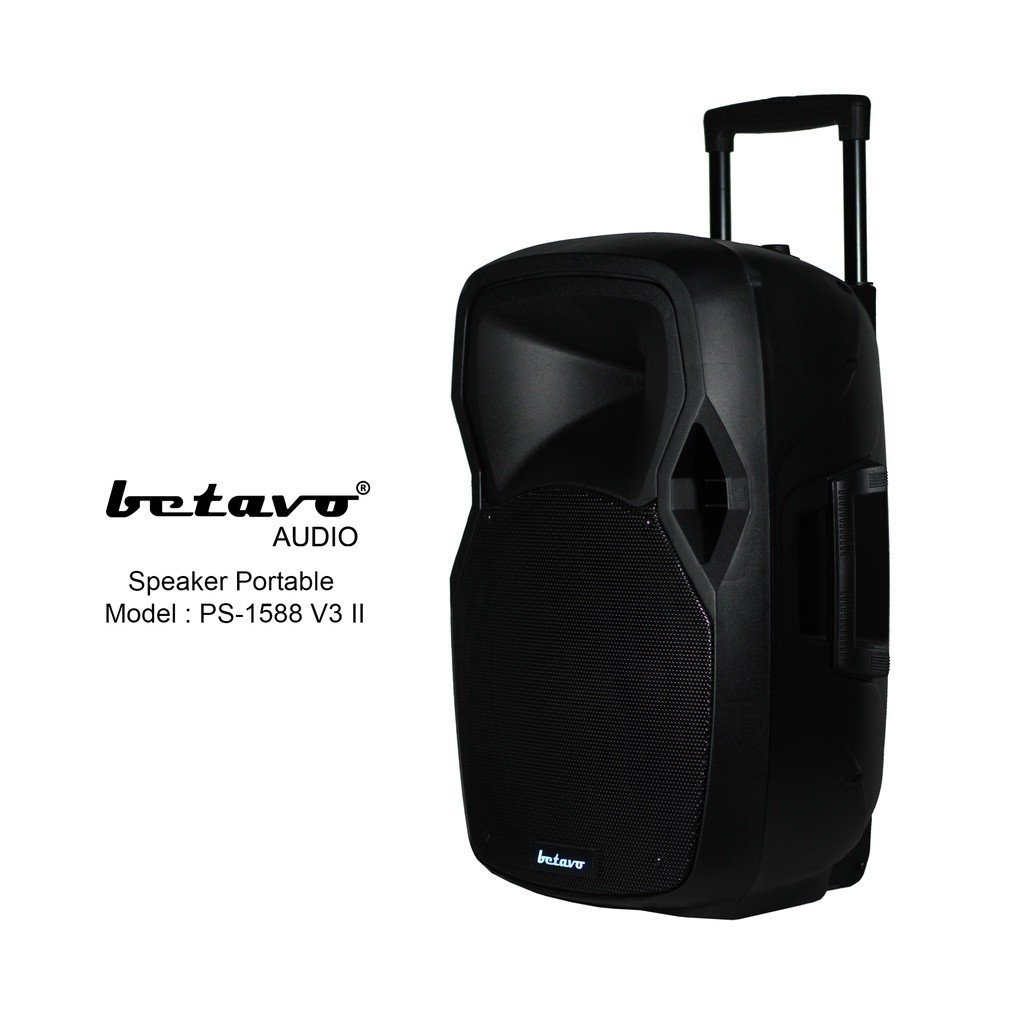 Betavo Audio Speaker Portable PS 1588 V3 II Professional Speaker 15 Inch