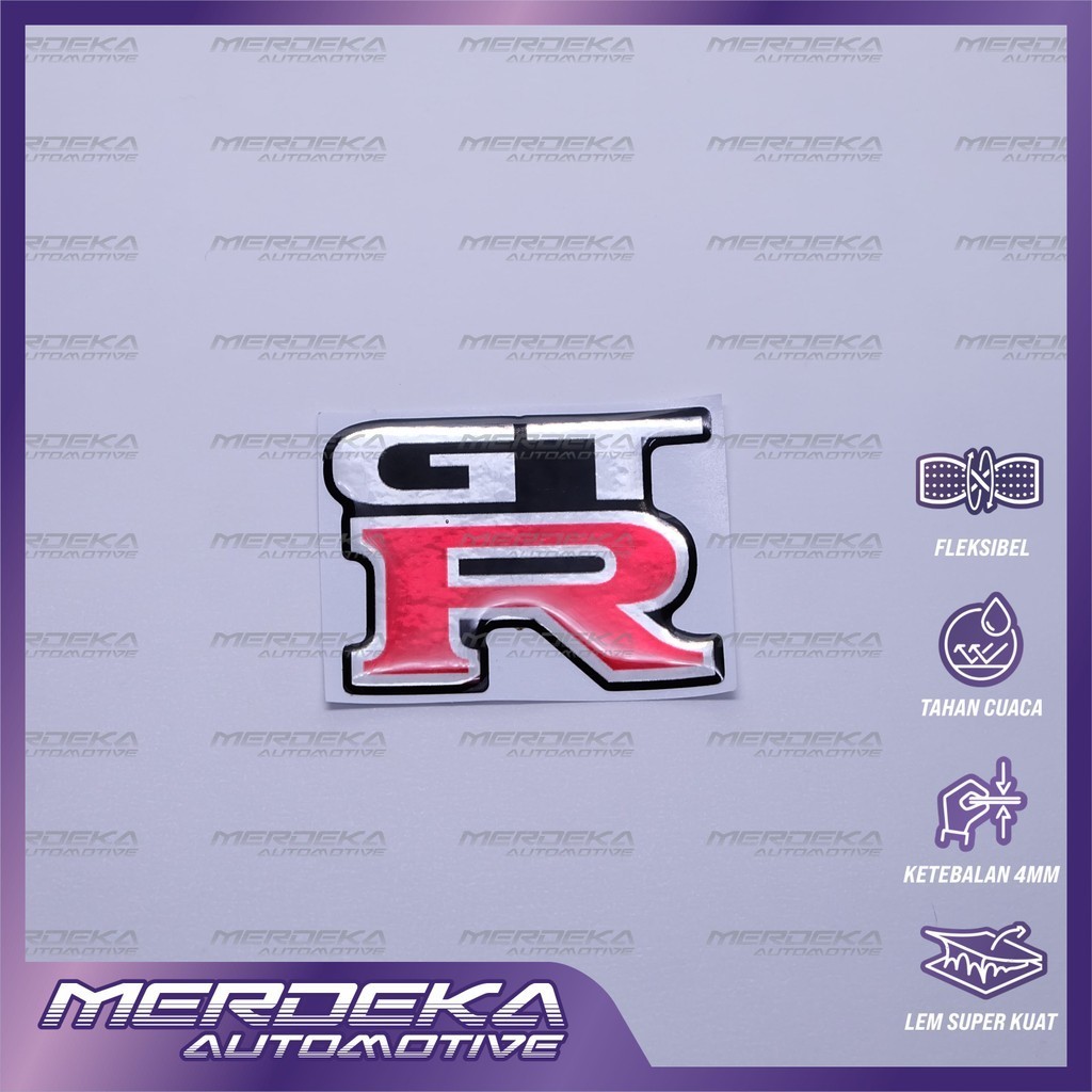Emblem logo gtr nissan / emblem timbul nissan gtr / sticker gtr / stiker logo nissan gtr / emblem 3d